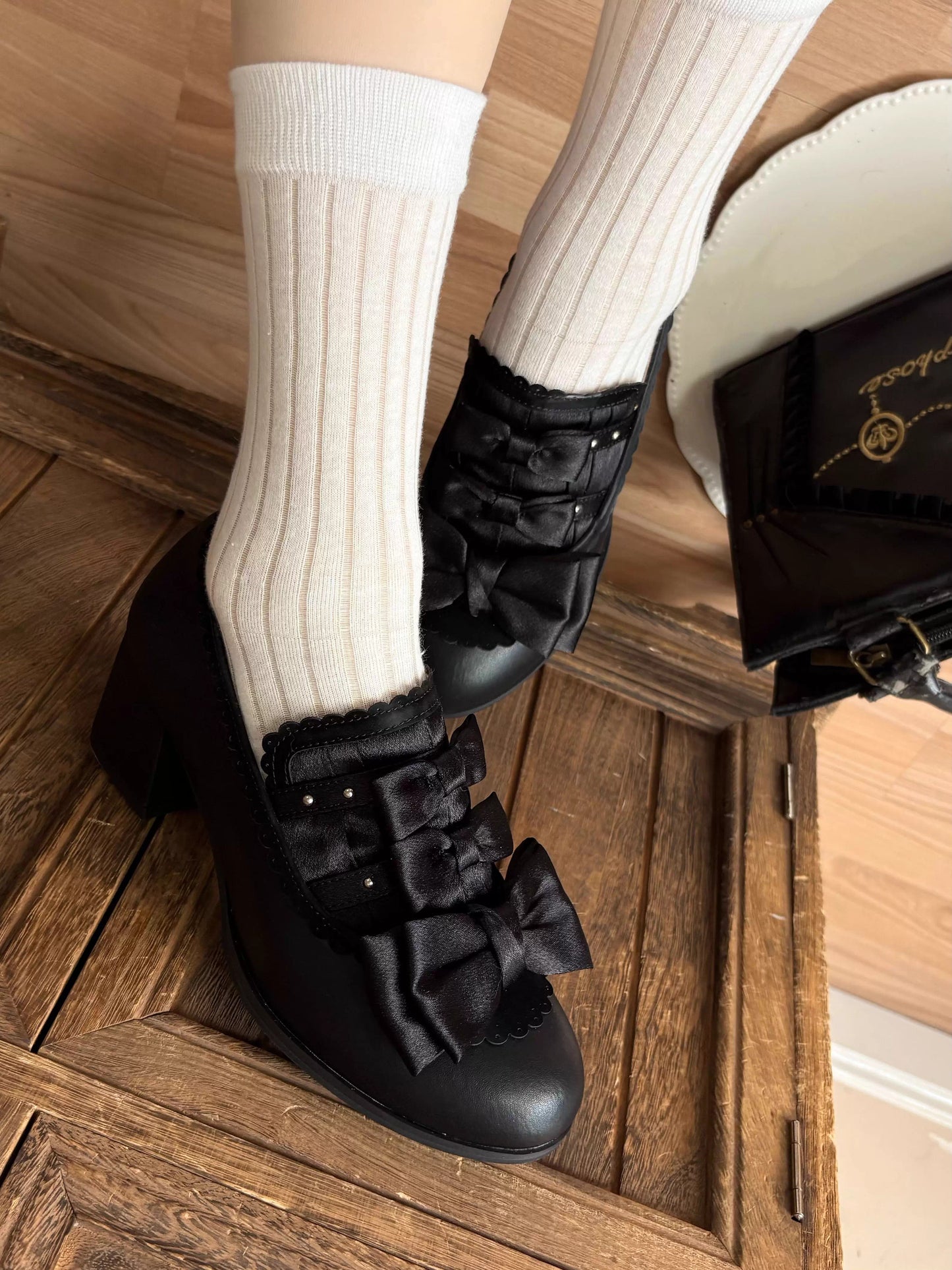 Castle Nocturne リボンシューズ【GURURU】