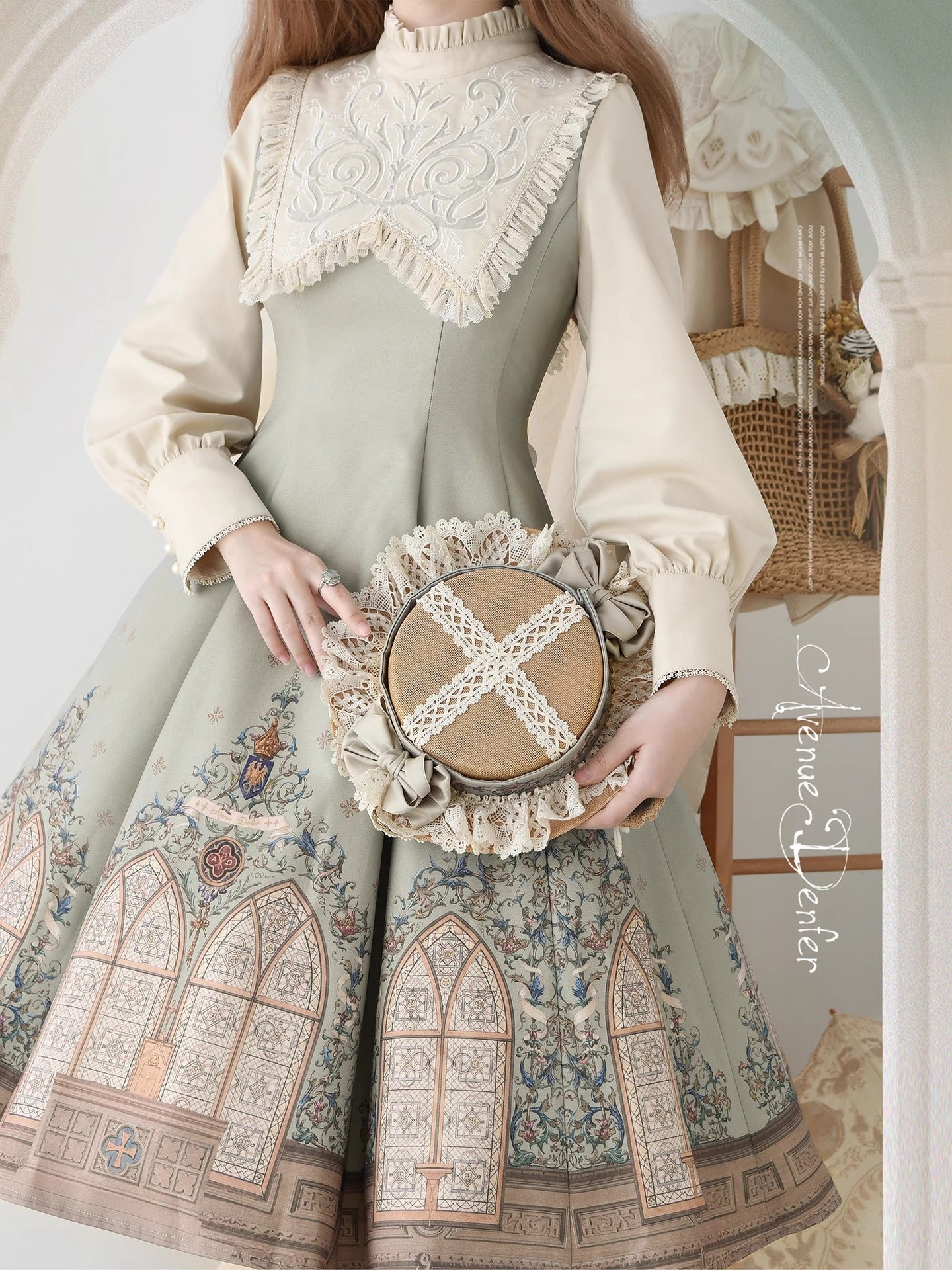 【受注予約~12/10】花窓賛歌 ワンピース【Avenue d'Enfer】