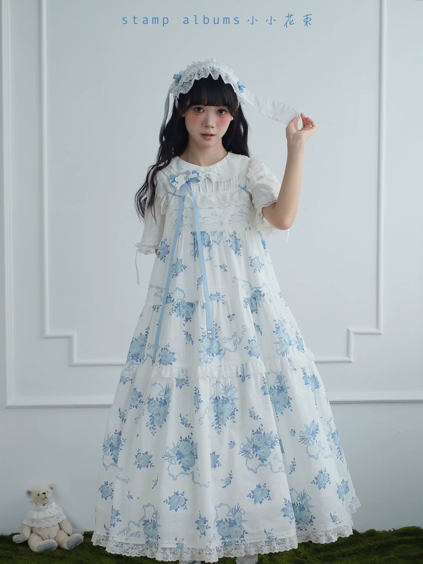 【受注予約~7/2】Petit Bouquet ワンピース・ジャンパースカート【Stamp Albums】