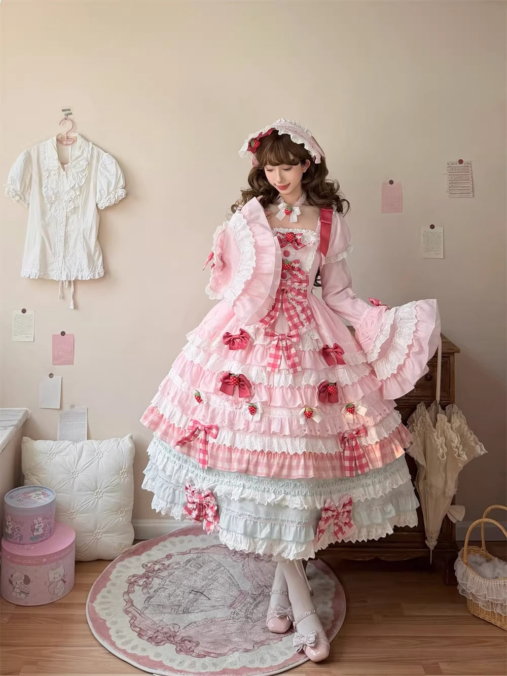 【受注予約~3/18】Berry Crepe ワンピース【Uncle's Workshop】