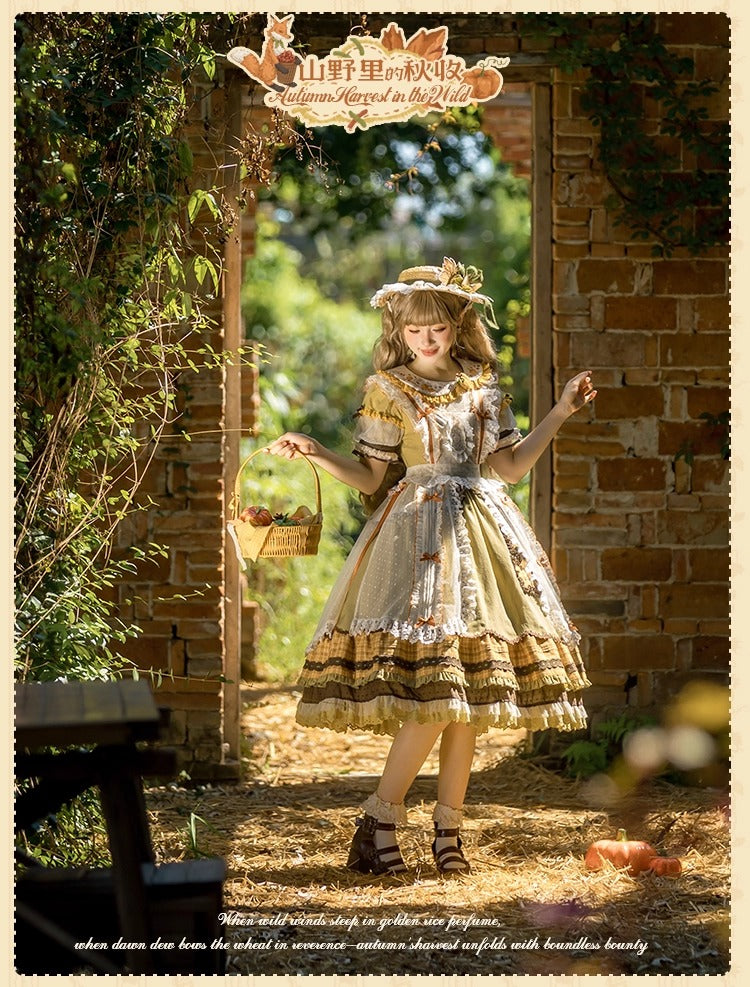 [Pre-orders open until October 2nd] Autumn Harvest in the Hill One-Piece Dress [Flowers and Pearl Box]