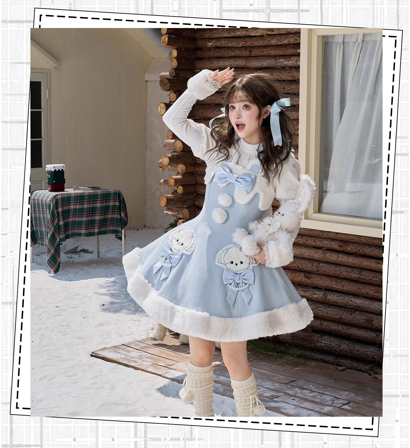 【受注予約~10/20】Champs Messenger ジャンパースカート・インナートップス【LizBird】