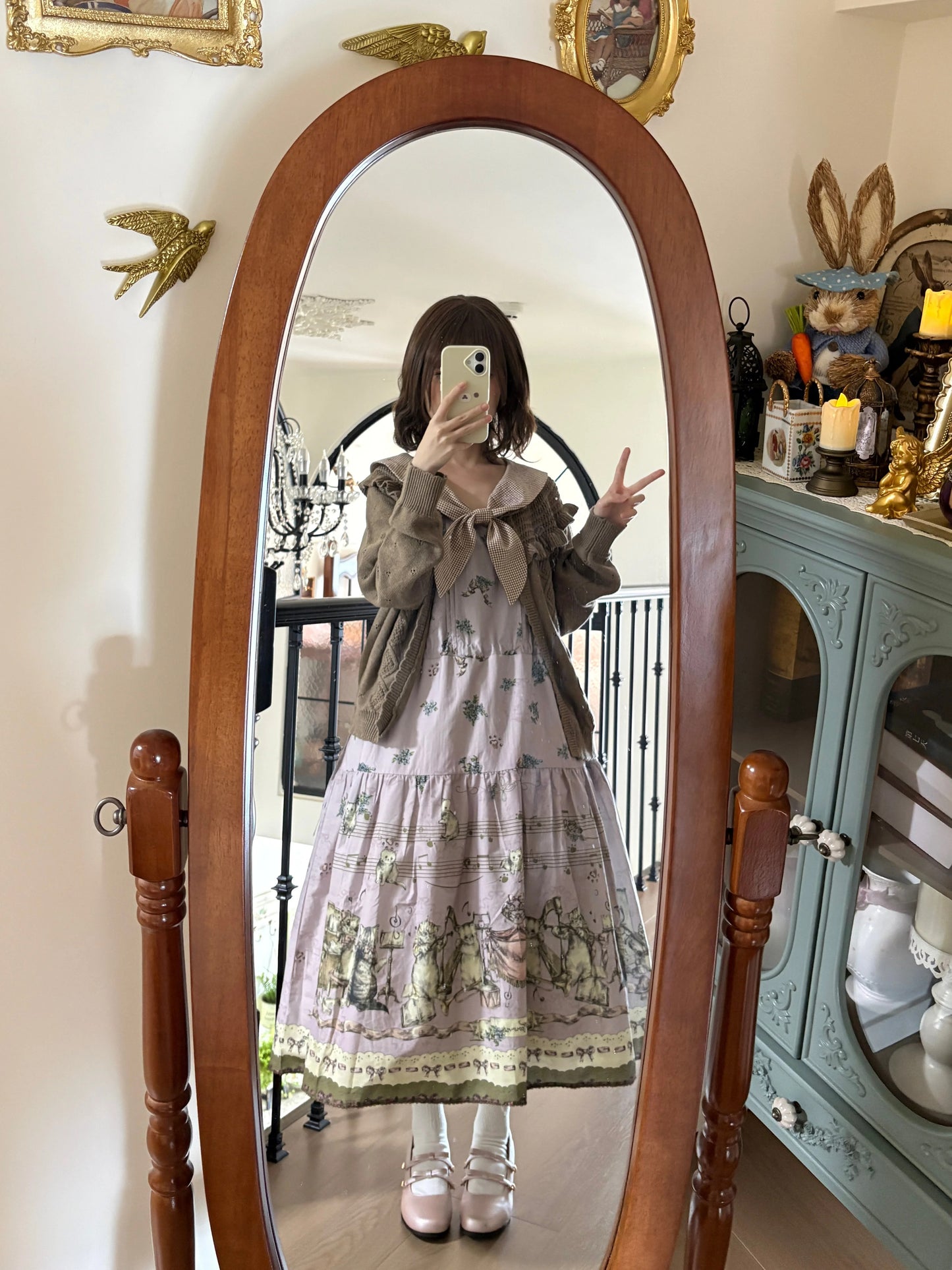 DoReMiCAT Sailor-Kleid und Schleifenset【Fēng yǔ mián】