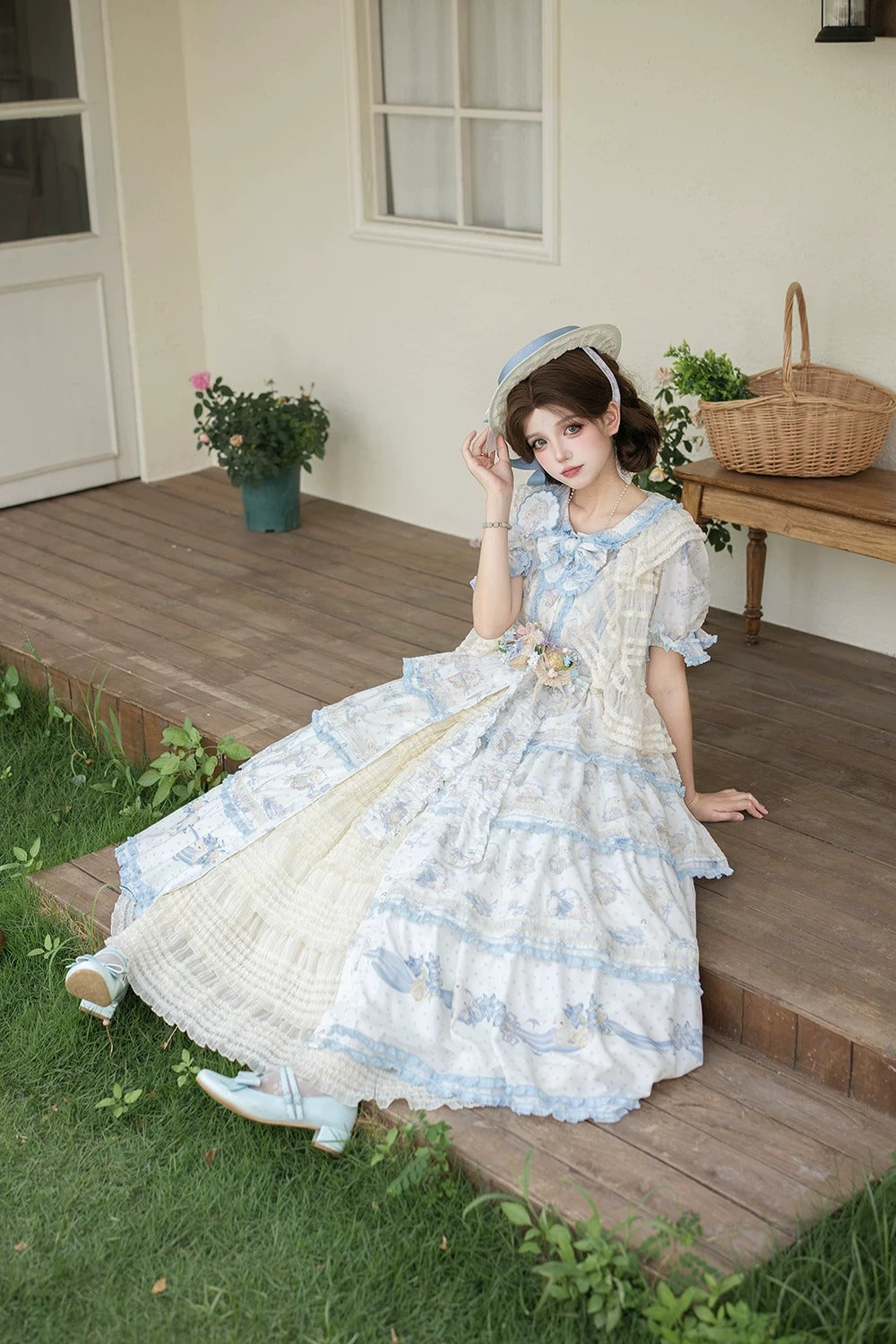 【受注予約~6/11】Blossom Lamb ワンピース(タイプ1)【Miss Point】