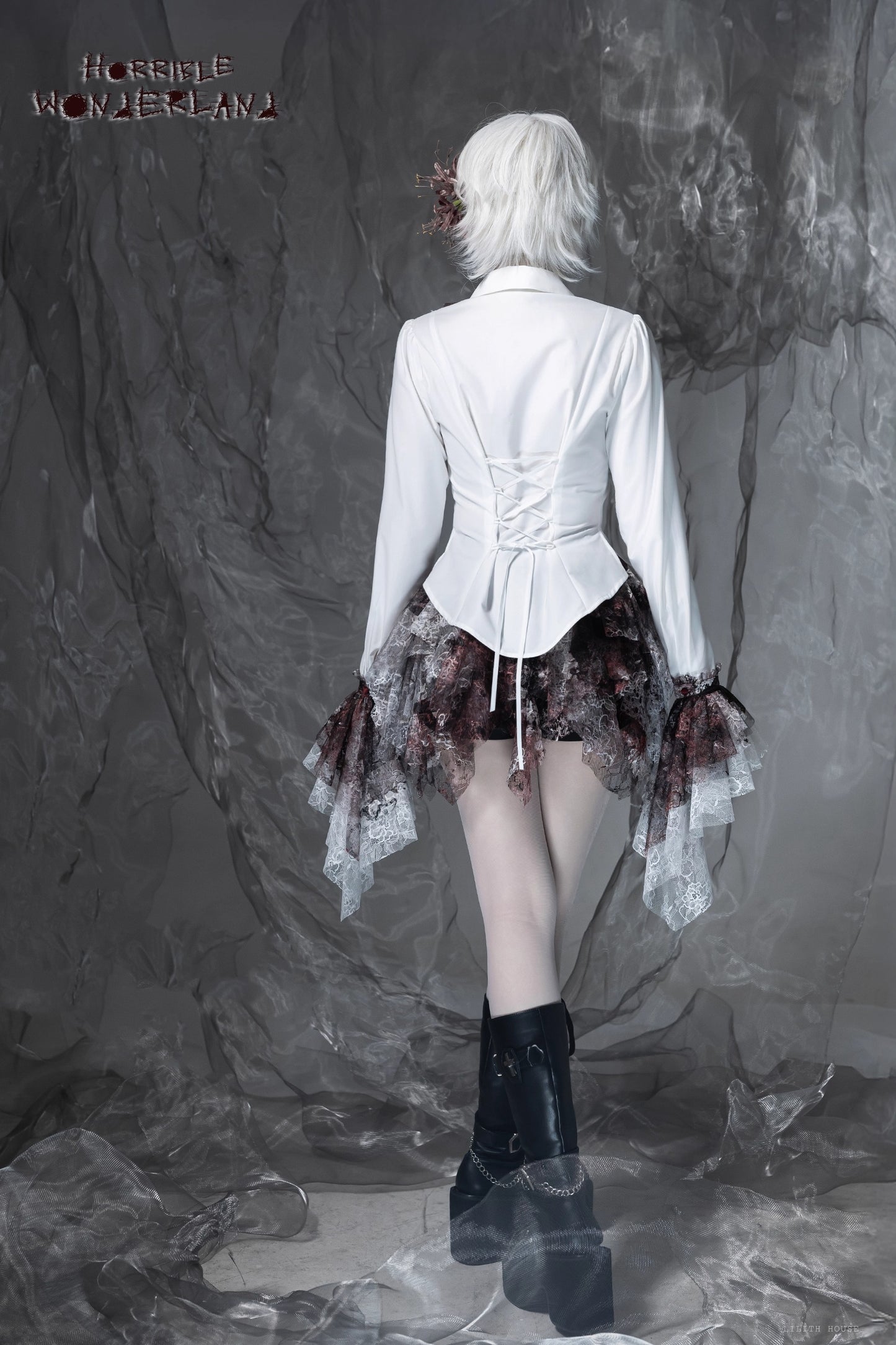 【受注予約~12/10】Horrible Wonderland ブラウス(無地ver.)【Lilith House】