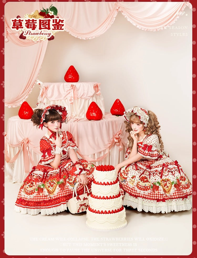 【受注予約~11/18】Strawberry Cake Illustration ワンピース(タイプ3)【花与珍珠匣】