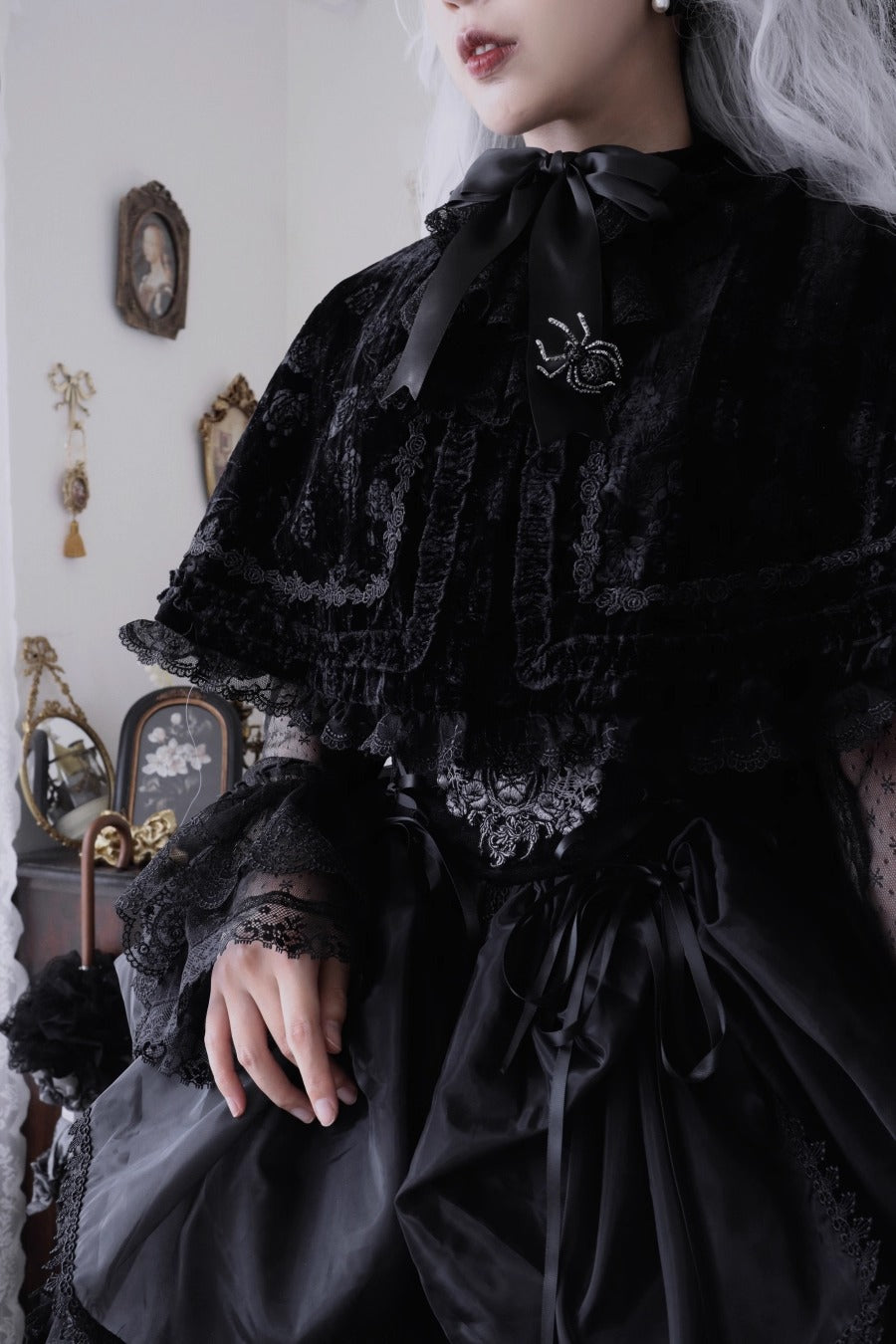 【受注予約~12/11】月光蜘蛛 ケープ・ボレロ【Moon River】