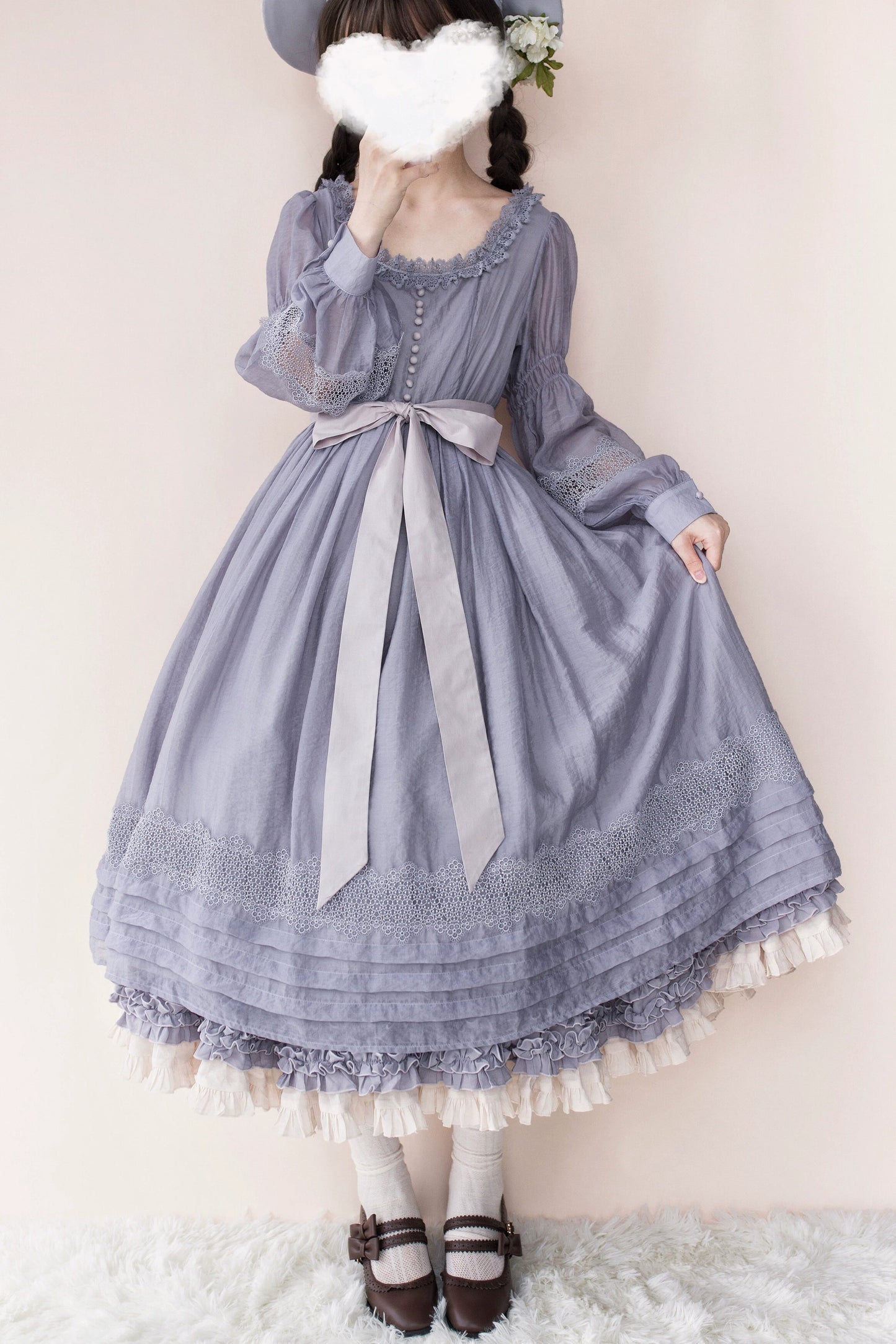 【受注予約~6/25】プロヴァンスの花束 ワンピース【sara bell】
