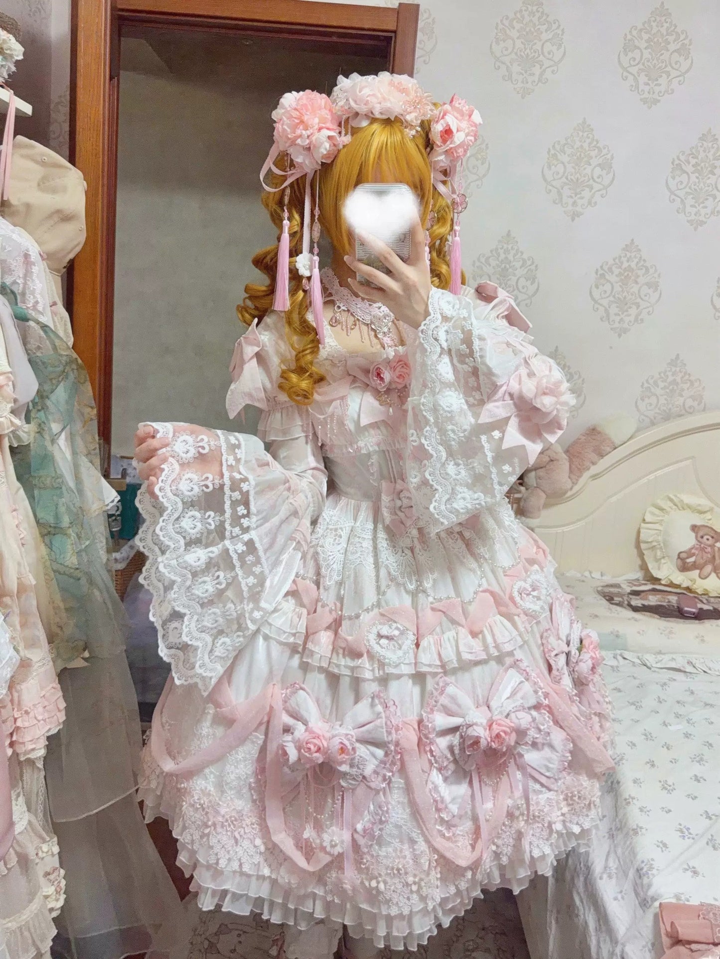 【受注予約~6/23】Flower Mirror Doll 2.0 ワンピース【sedef】