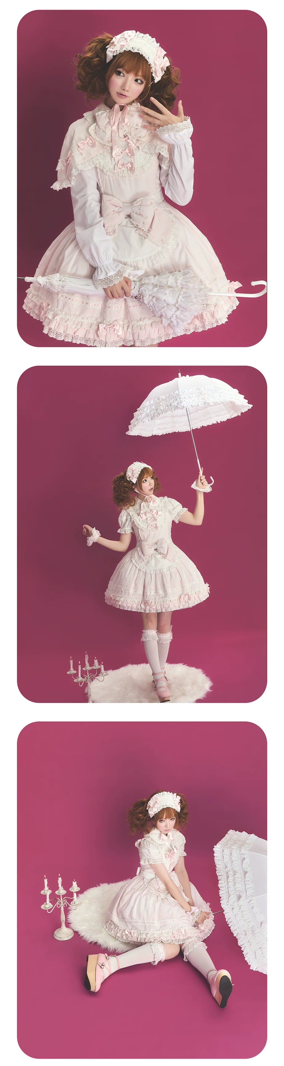 【受注予約~10/13】Pearl Doll ジャンパースカート・ワンピース【Sheep Puff】