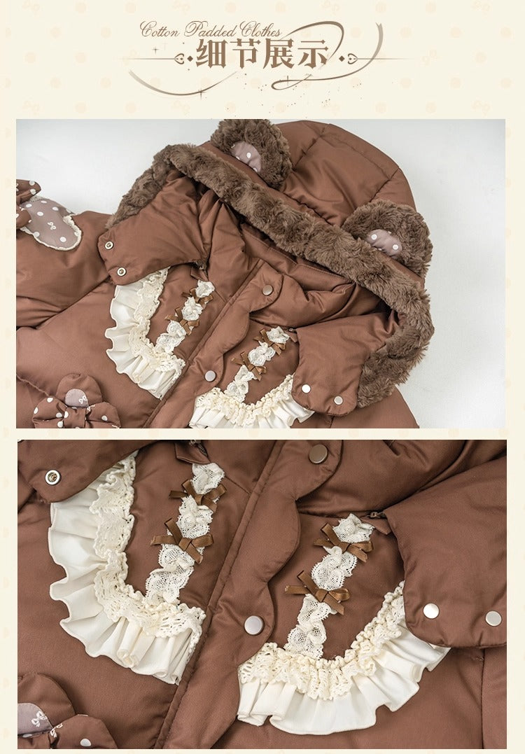 【受注予約~11/12】Winter Rabbit ショートダウンコート【花与珍珠匣】