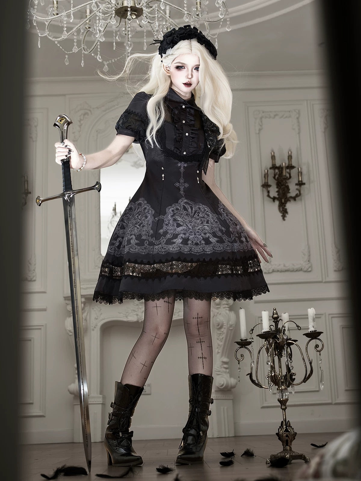 LACE LILY ワンピース【未知星辰的来信】