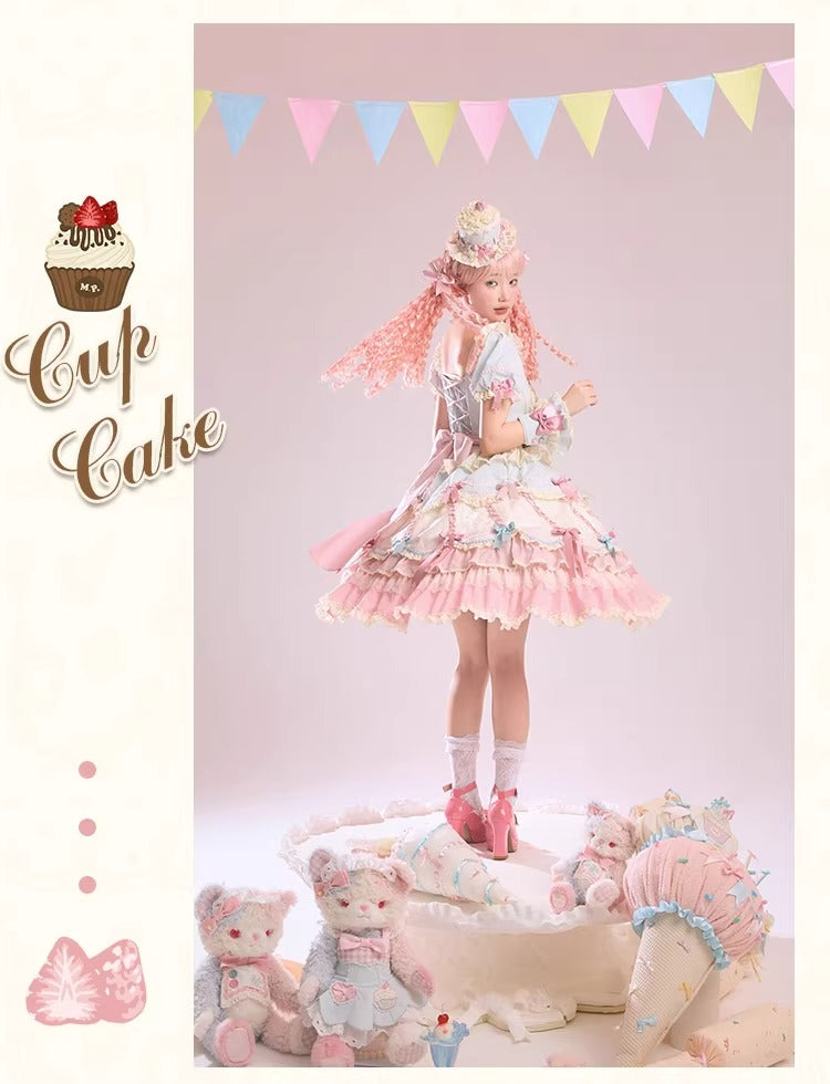 【受注予約~1/26】CupCakes ワンピース【花与珍珠匣】