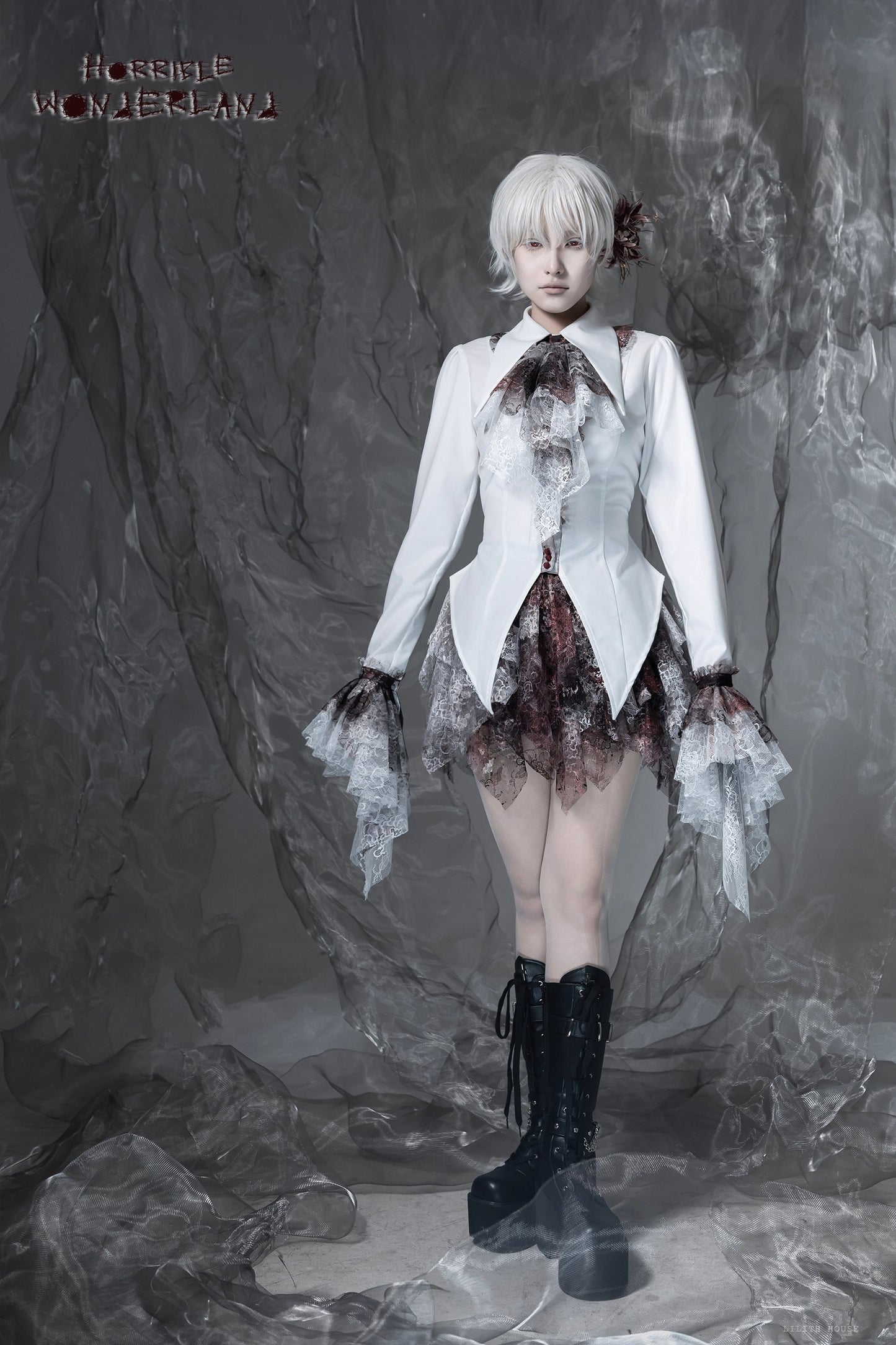【受注予約~12/10】Horrible Wonderland ブラウス(無地ver.)【Lilith House】