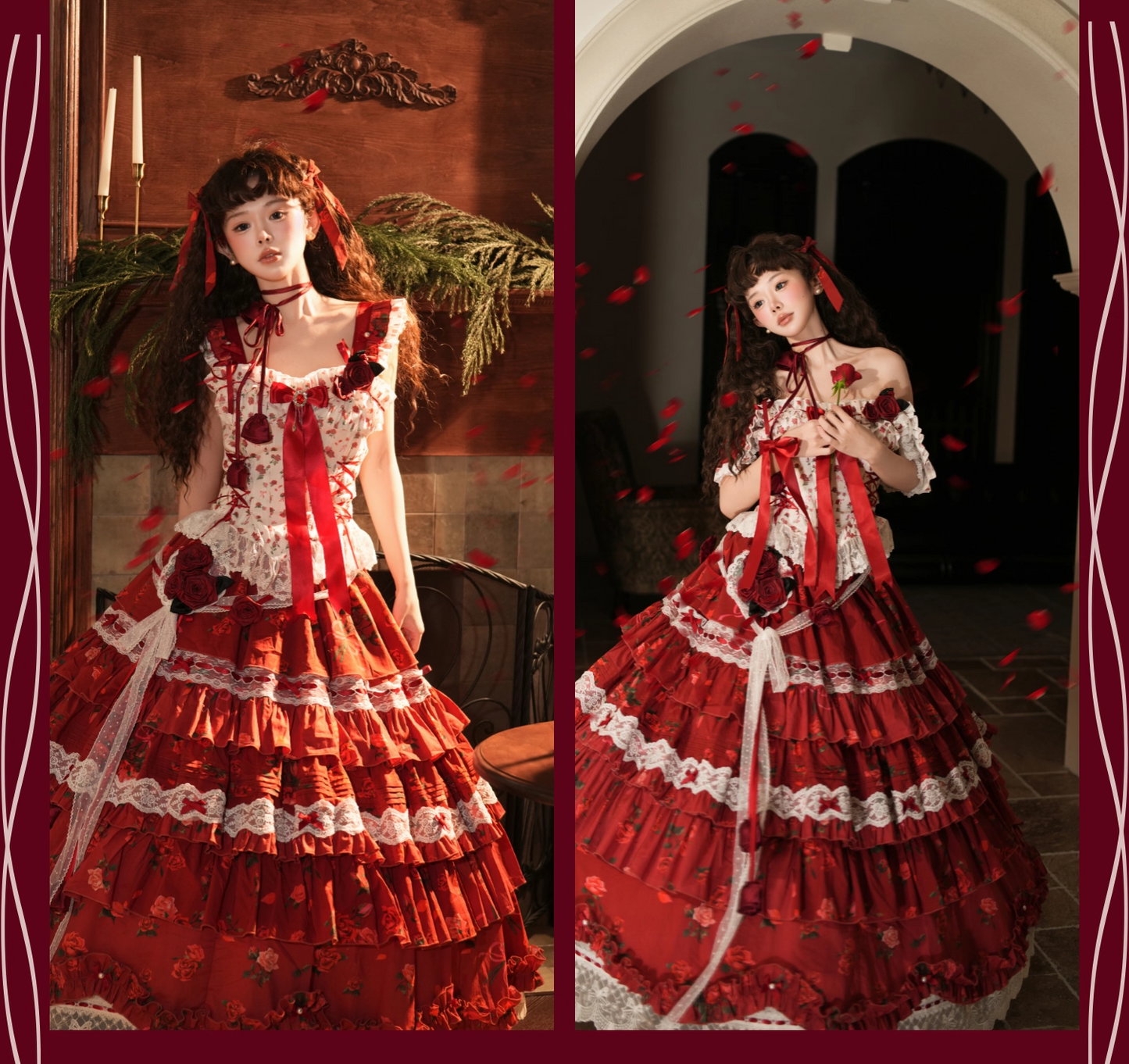 【受注予約~2/18】Little Rose ワンピース【signorina】