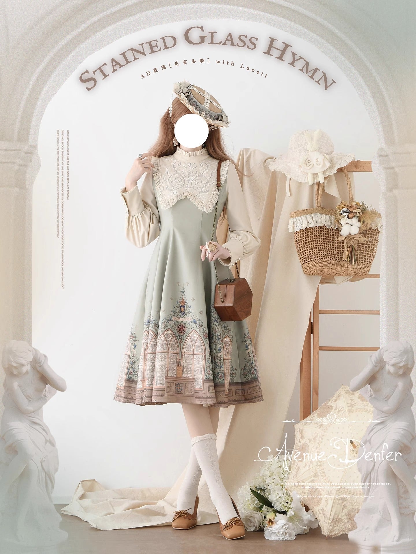 【受注予約~12/10】花窓賛歌 ワンピース【Avenue d'Enfer】