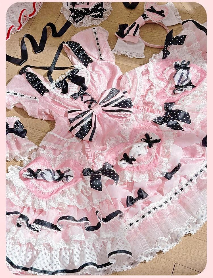 【受注予約~12/8】Candy Wrapper ワンピース【花与珍珠匣】