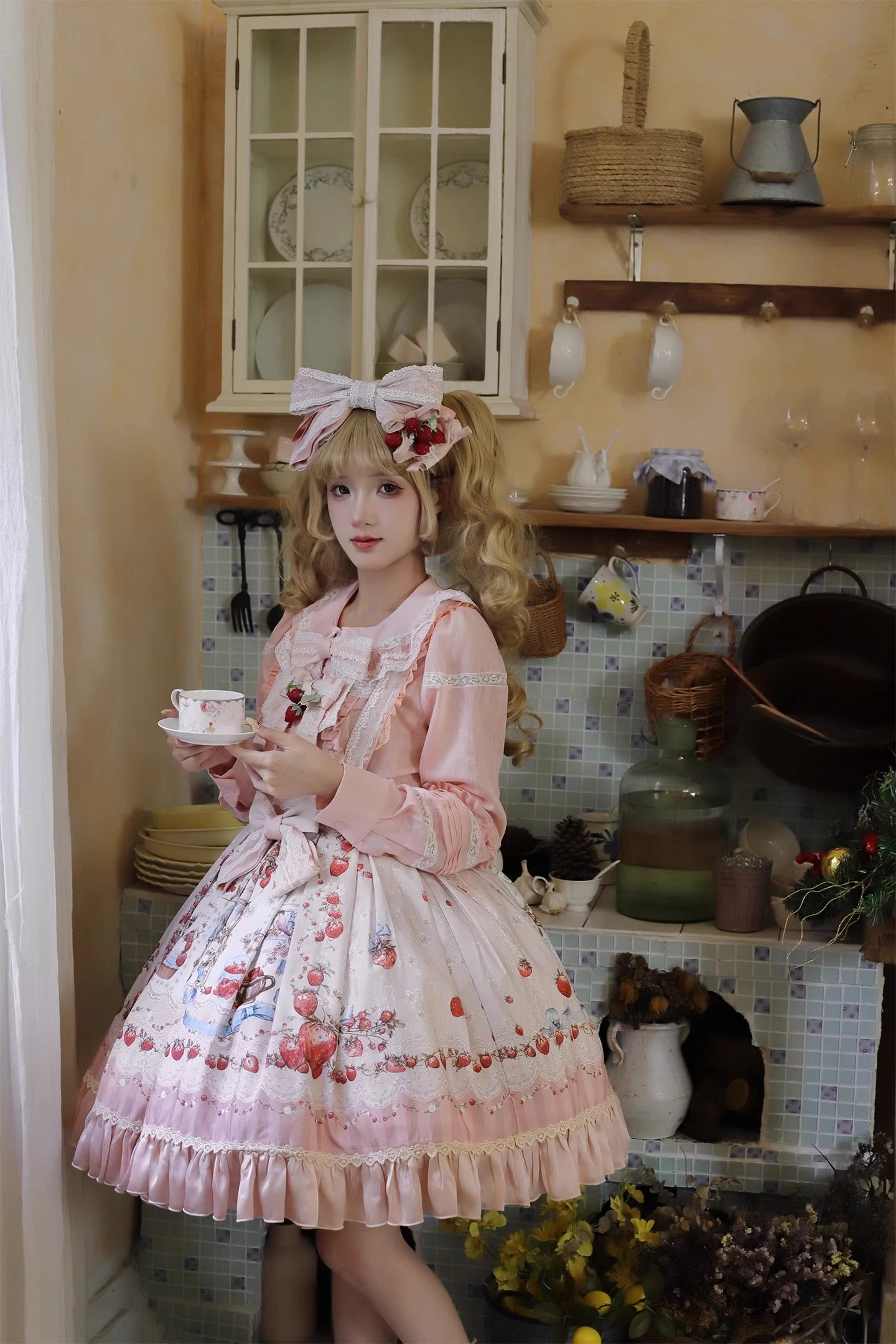 【受注予約~12/16】Strawberry Manor スカート【Balladeer】