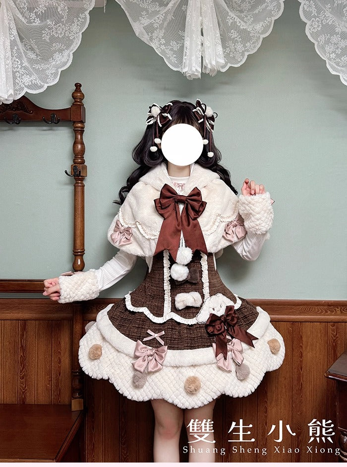 【受注予約~10/23】Frosted Sugar Rabbit ケープ【双生小熊】