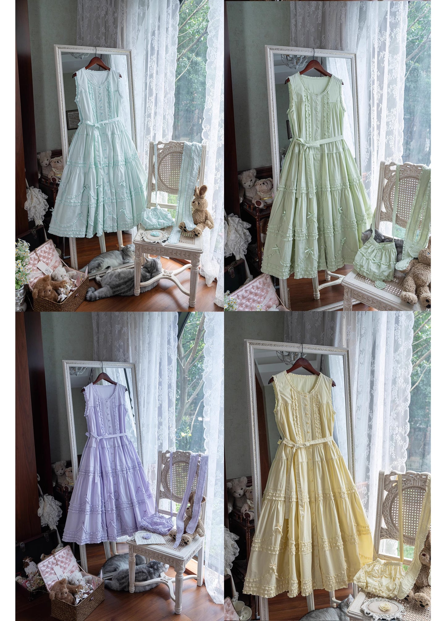 [Vorbestellungen bis 24. September] Warm Sun Palette Jumper Skirt (Typ 2) Lange Länge [Warm Sun Western Clothing]