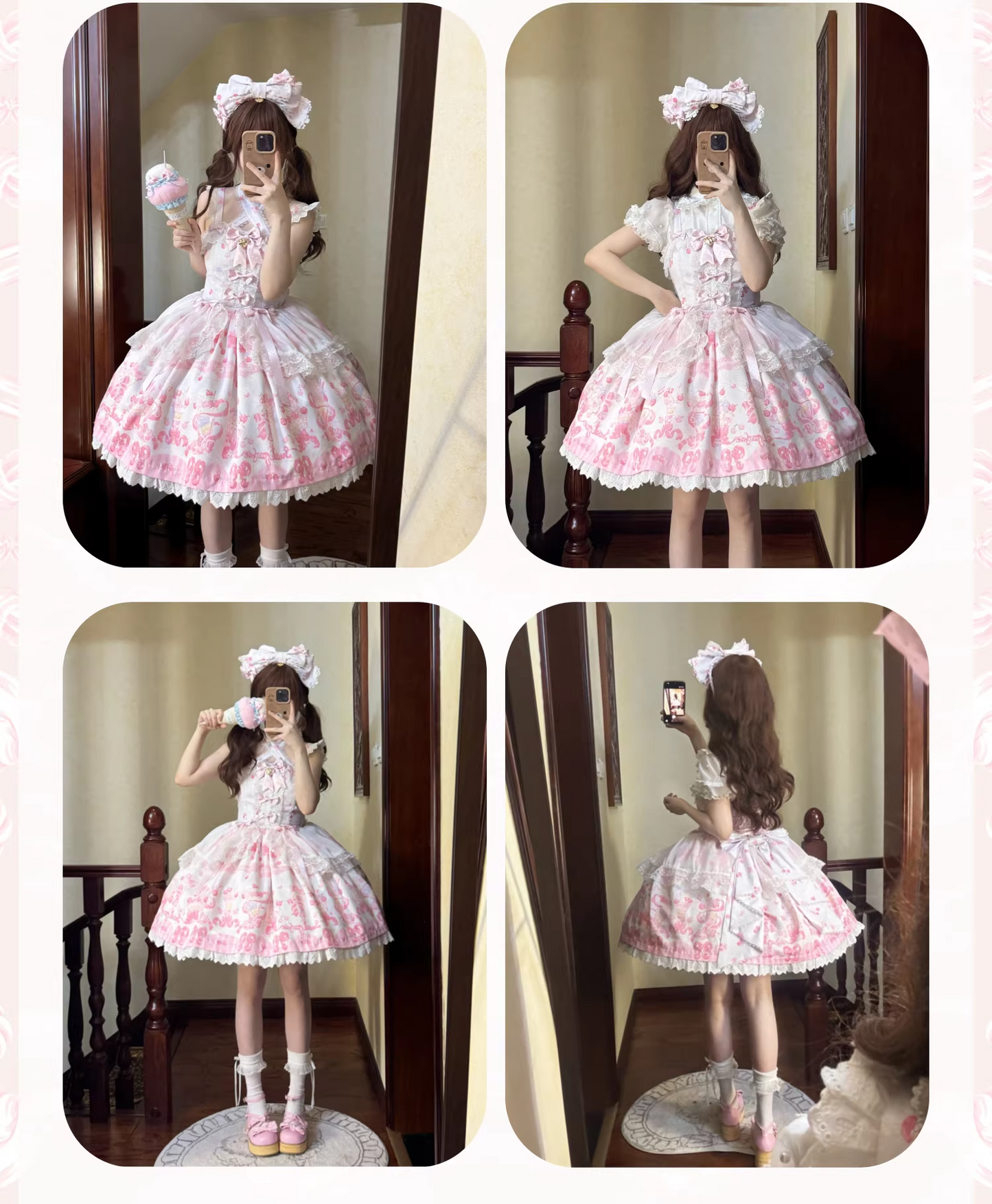 【受注予約~3/25】Cherry Parfait アクセサリー【芝士咩咩】