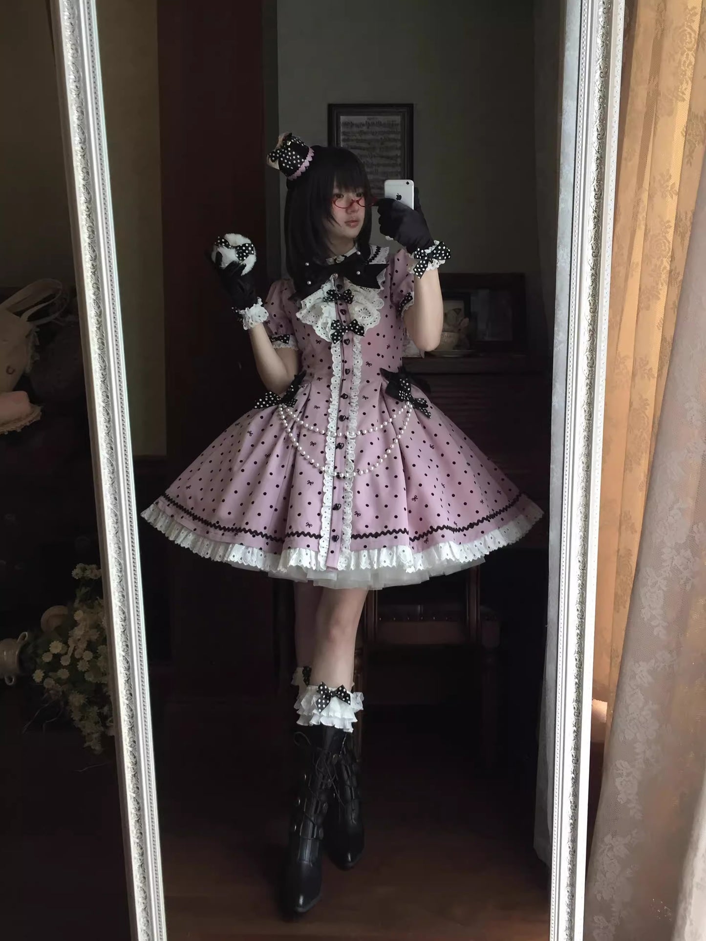 【受注予約~11/20】Ribbondoll ワンピース【Cutey Mask】