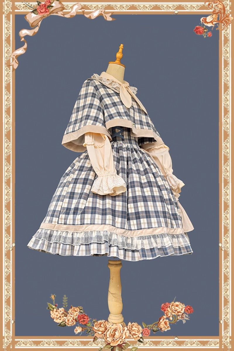 Morning Tune ケープ付きジャンパースカート【Infanta】