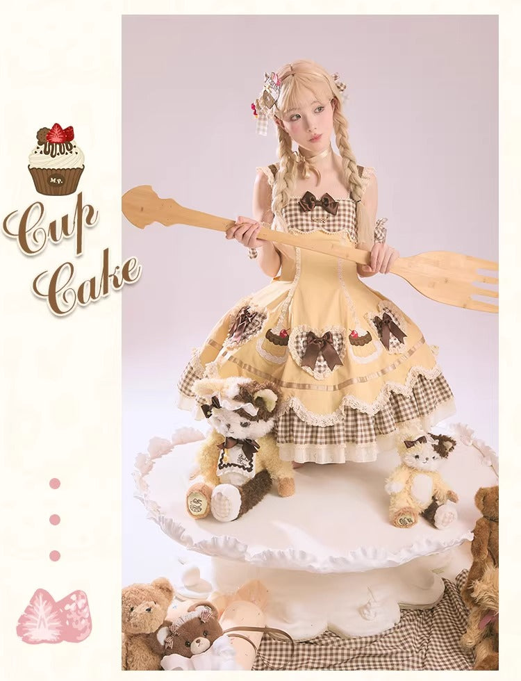 【受注予約~1/26】CupCakes ジャンパースカート【花与珍珠匣】