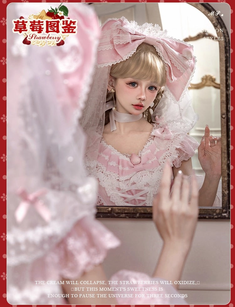 【受注予約~11/18】Strawberry Cake Illustration ワンピース(タイプ1)【花与珍珠匣】