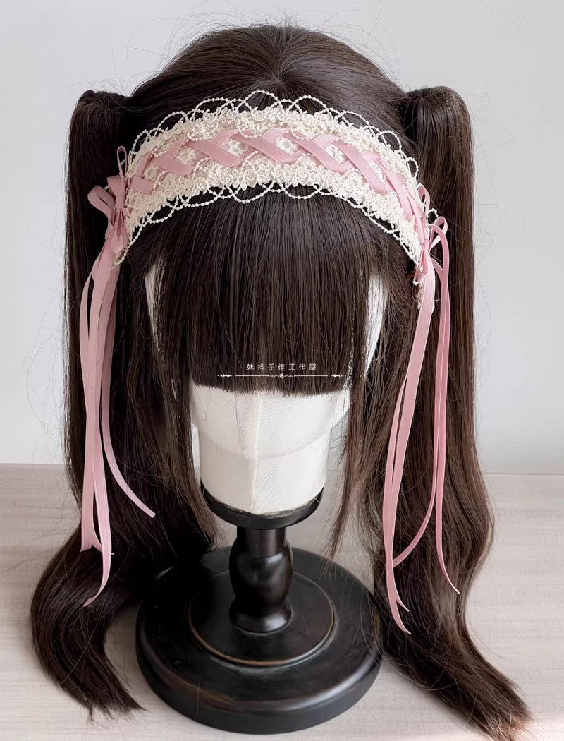 リボンテールヘッドドレス【妹抖手作工作屋】