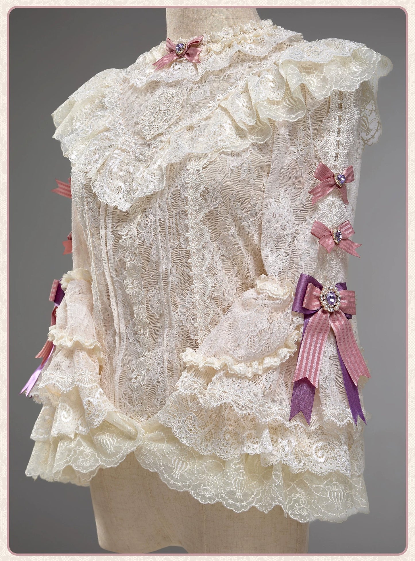 【受注予約~6/16】Antique Jewel Fragrance ブラウス・コルセット【双生小熊】