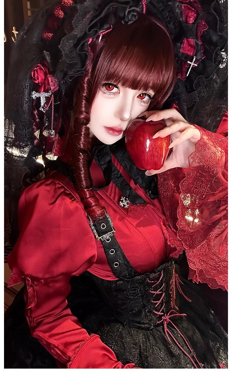 【受注予約~12/8】Black Mist Feast ブラウス・ケープ【双生小熊】