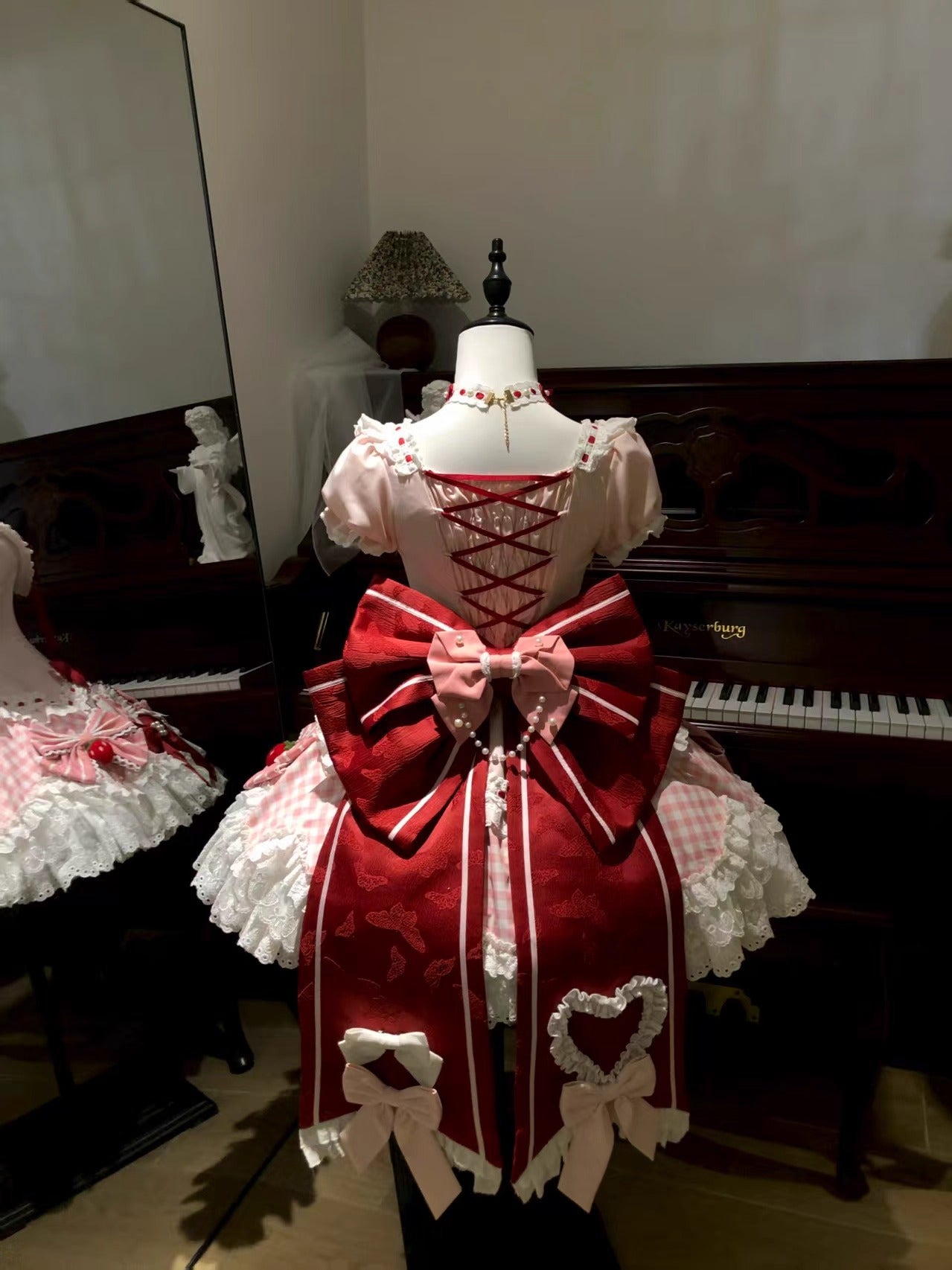 【受注予約~12/18】Sweet Berry Rabbit ワンピース【蜜桃白茶】