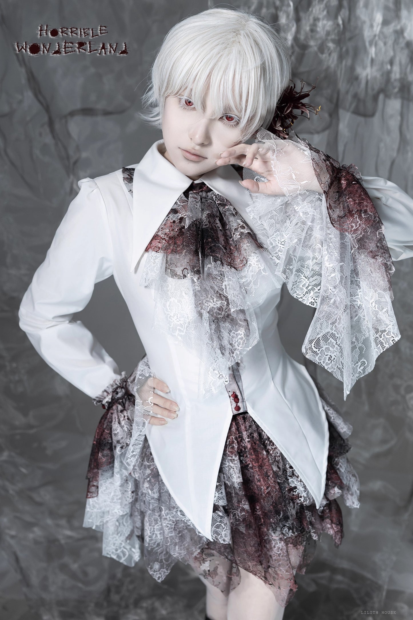 【受注予約~12/10】Horrible Wonderland ブラウス(無地ver.)【Lilith House】