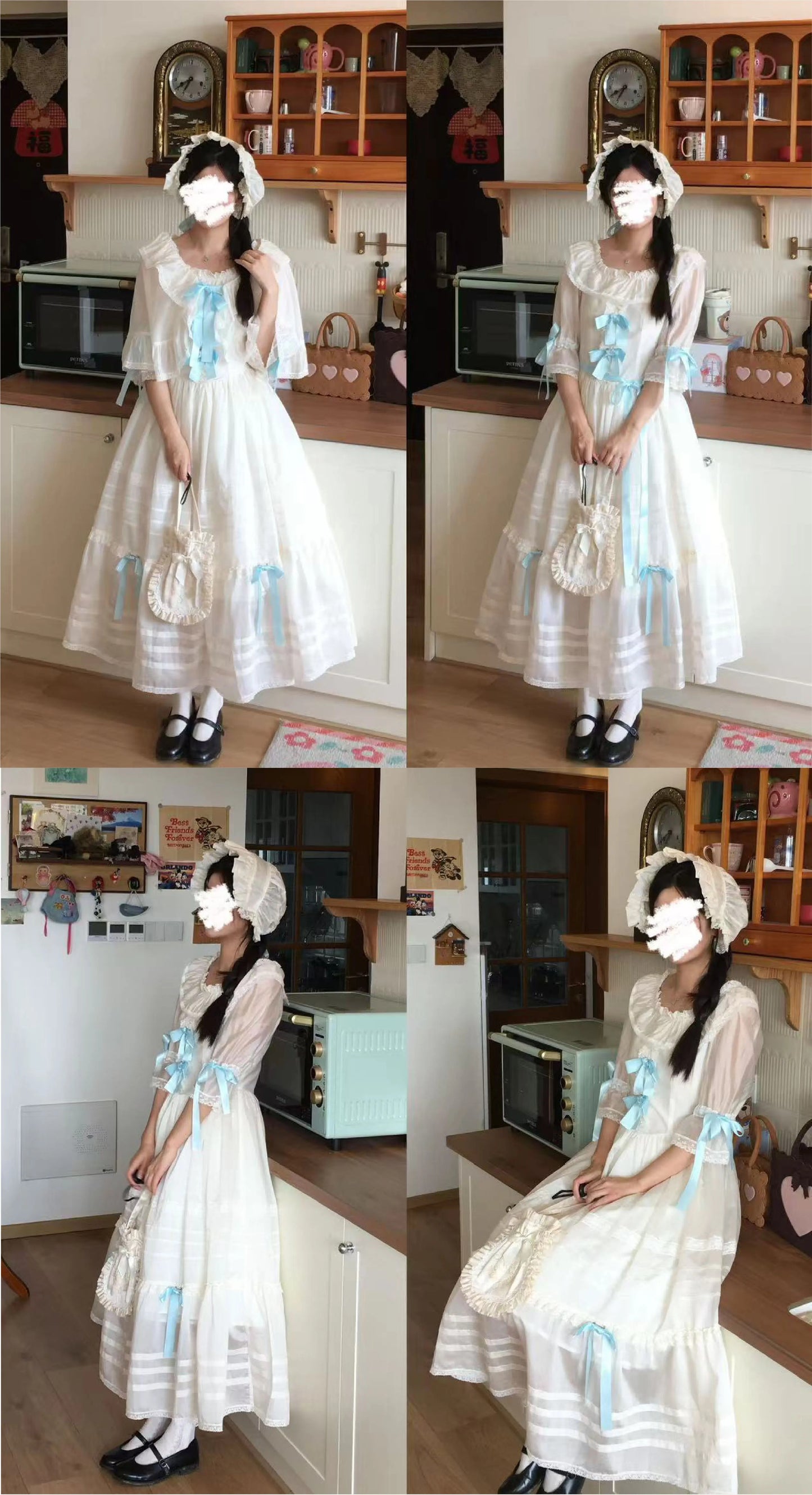【受注予約~8/6】5th Anniversary Collection ワンピース・ケープセット【Birds Spice】