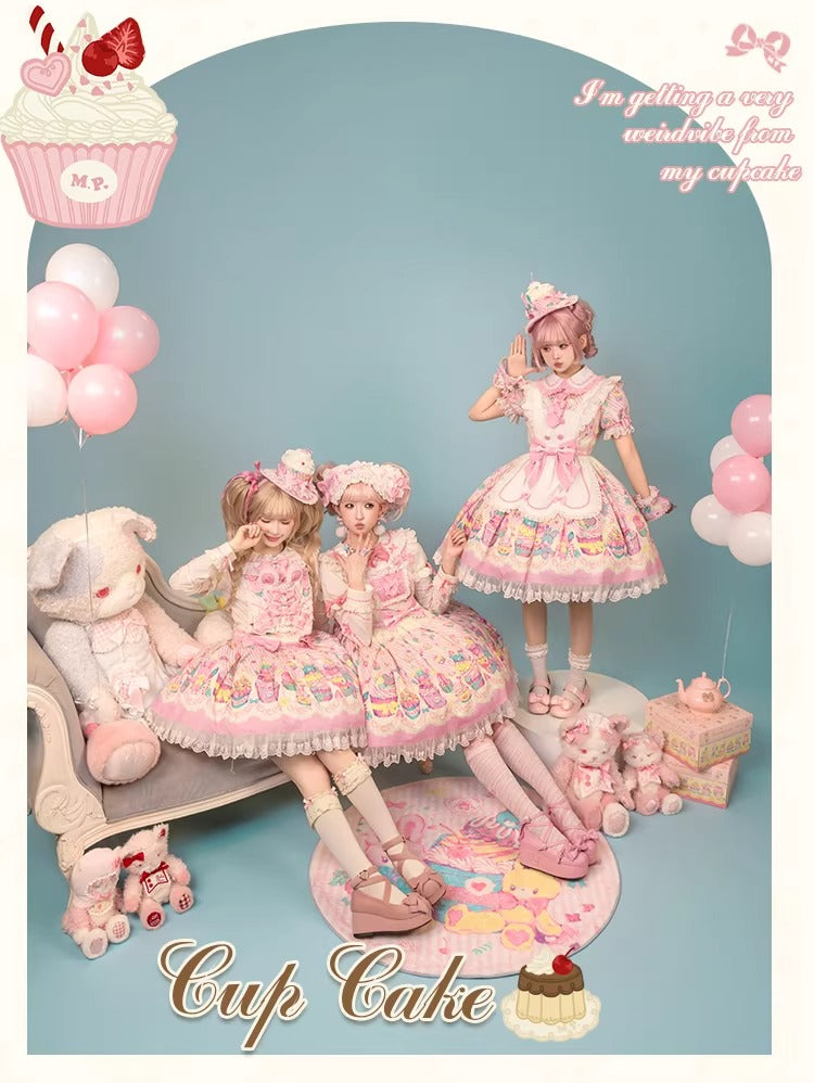 【受注予約~1/26】CupCakes ジャンパースカート【花与珍珠匣】