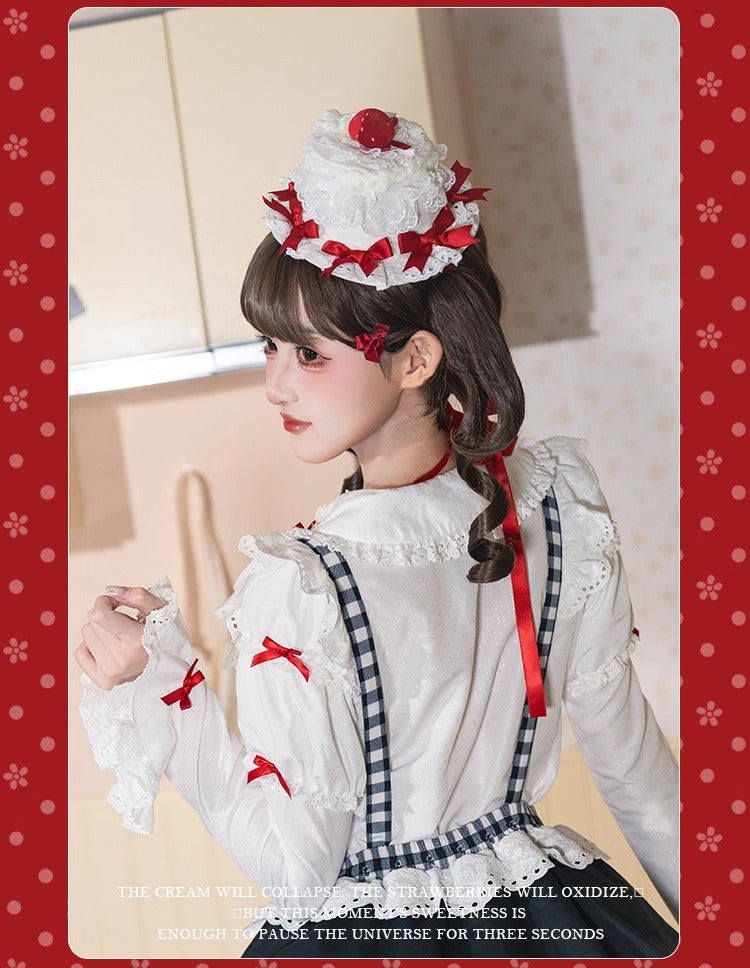 【受注予約~11/18】Strawberry Cake Illustration アクセサリー【花与珍珠匣】