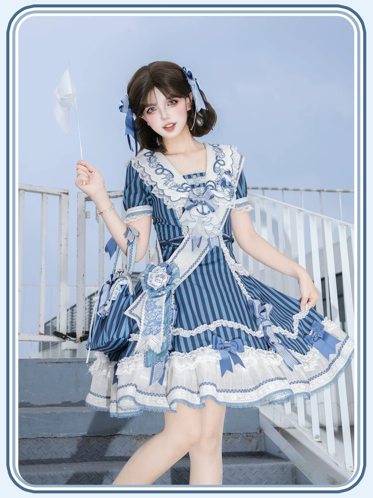 【受注予約~6/28】Antique Sailor Bear ワンピース・フルセット(タイプ1)【双生小熊】