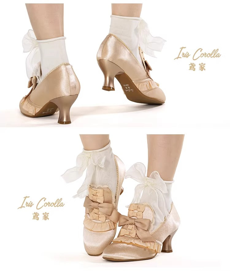 Marie Antoinette リボンヒールシューズ【Iris Corolla】 – Epetice