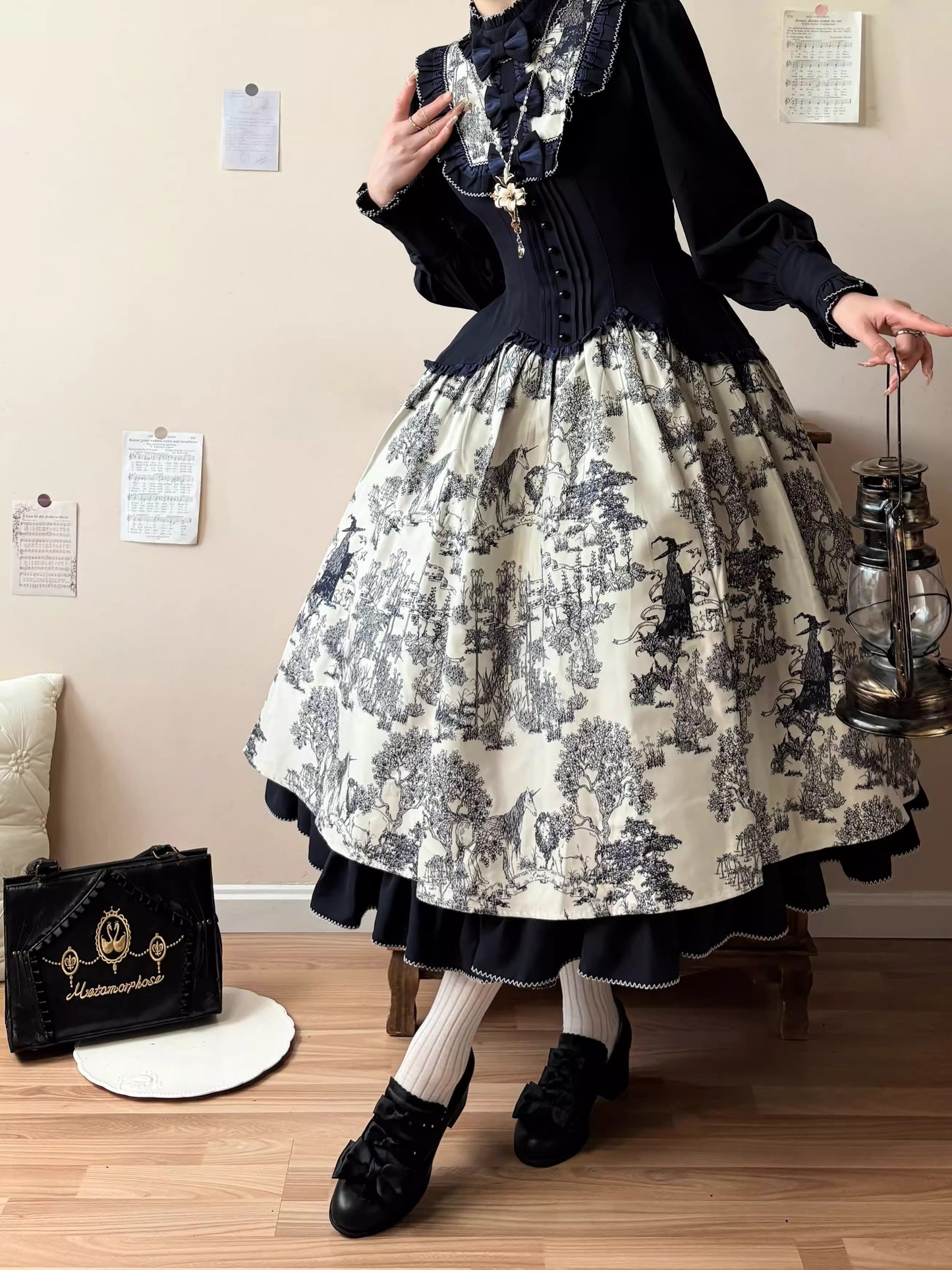 Castle Nocturne リボンシューズ【GURURU】