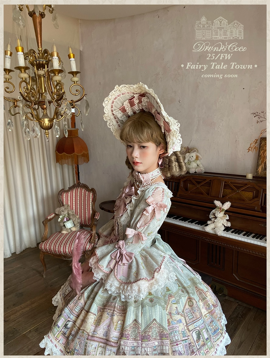 [Vorbestellung bis 13. November] Märchenstadt-Einteilerkleid (Typ 1) [Betrunkene Coco]