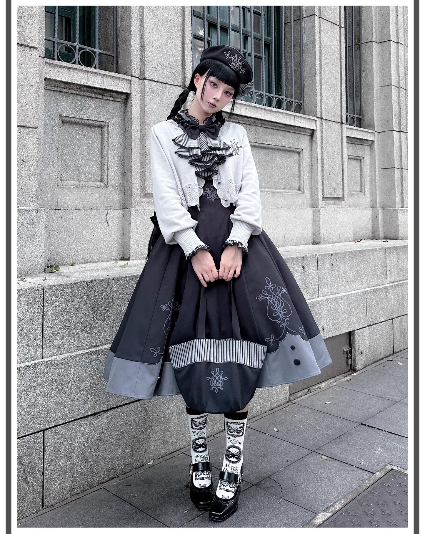 【受注予約~10/7】Laiya Academy スカート【iris de nuit】