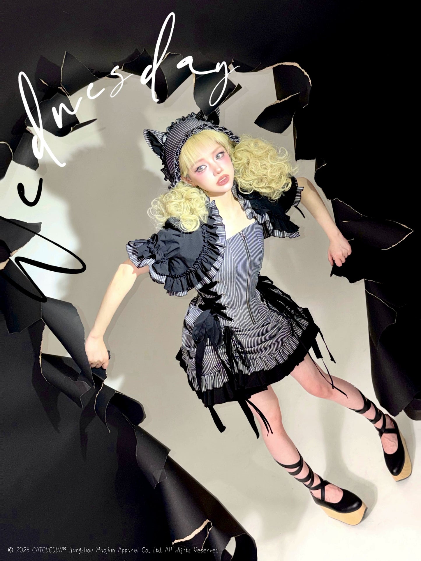 【受注予約~8/6】WEDNESDAY コルセットトップス・ショートボレロ・ショートパンツ【CATCOCOON】