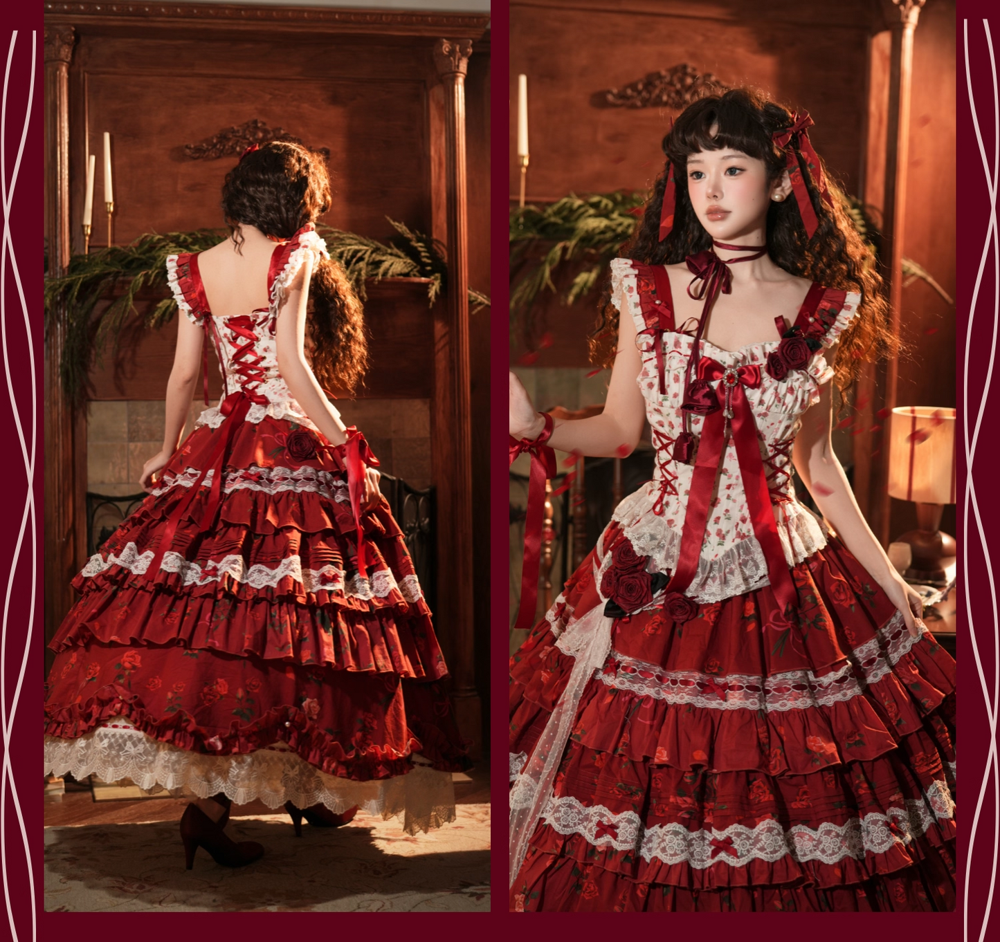 【受注予約~2/18】Little Rose ワンピース【signorina】