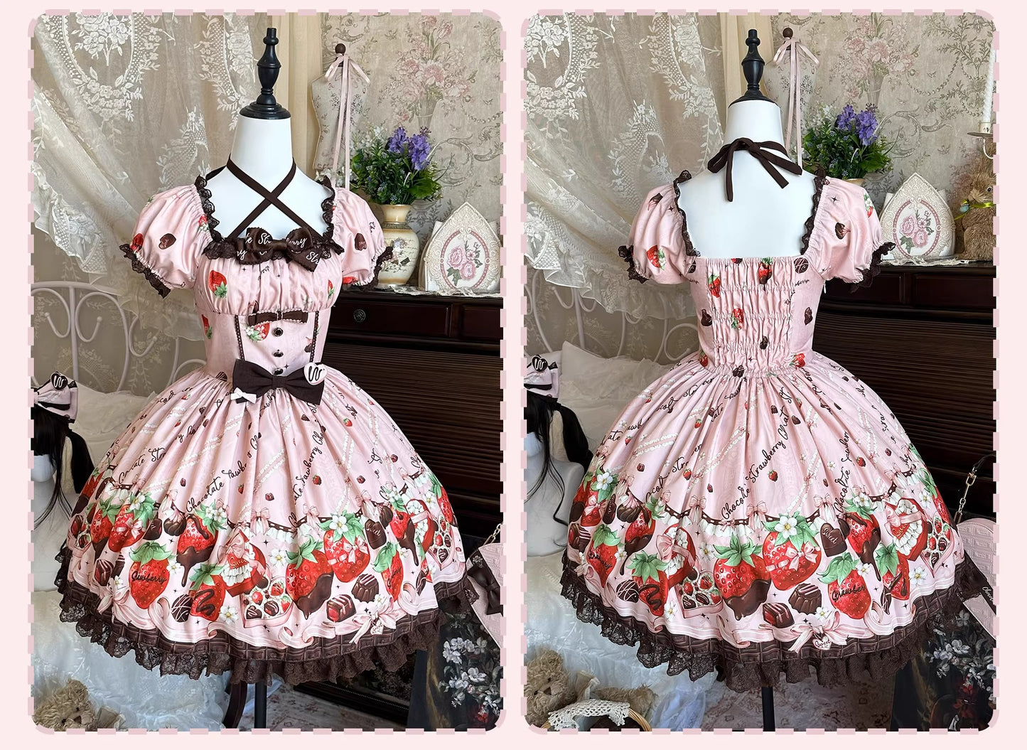 【受注予約~3/30】Berry Lovers ワンピース・ジャンパースカート・サロペット・ブラウス【DreamWhale】