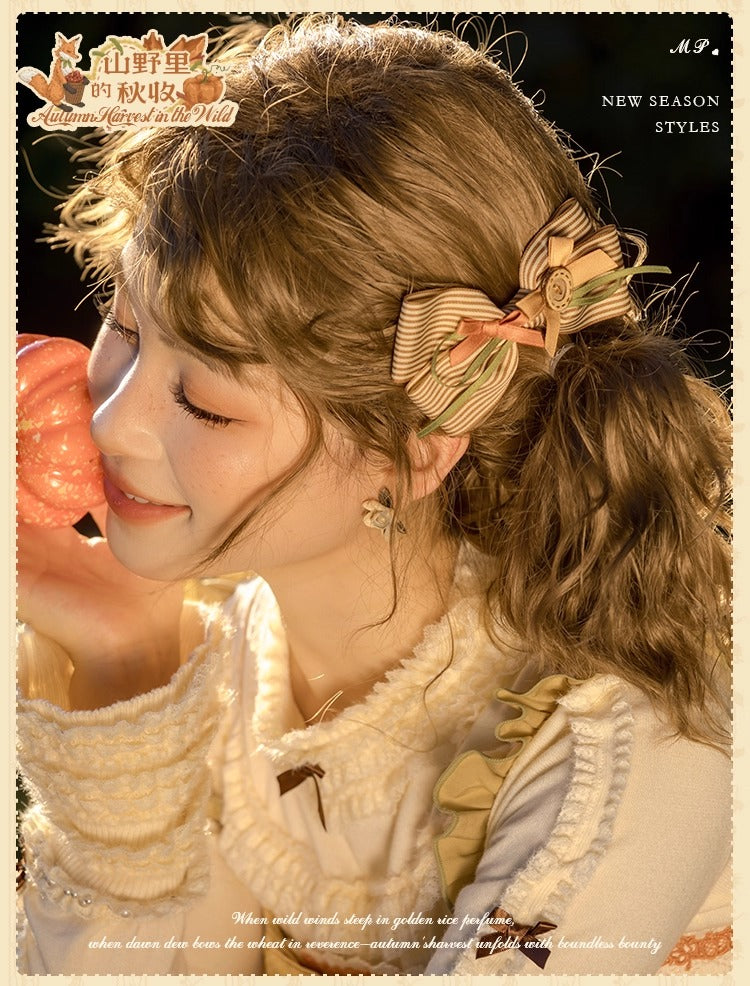 【受注予約~10/2】Autumn Harvest in the Hill ジャンパースカート【花与珍珠匣】