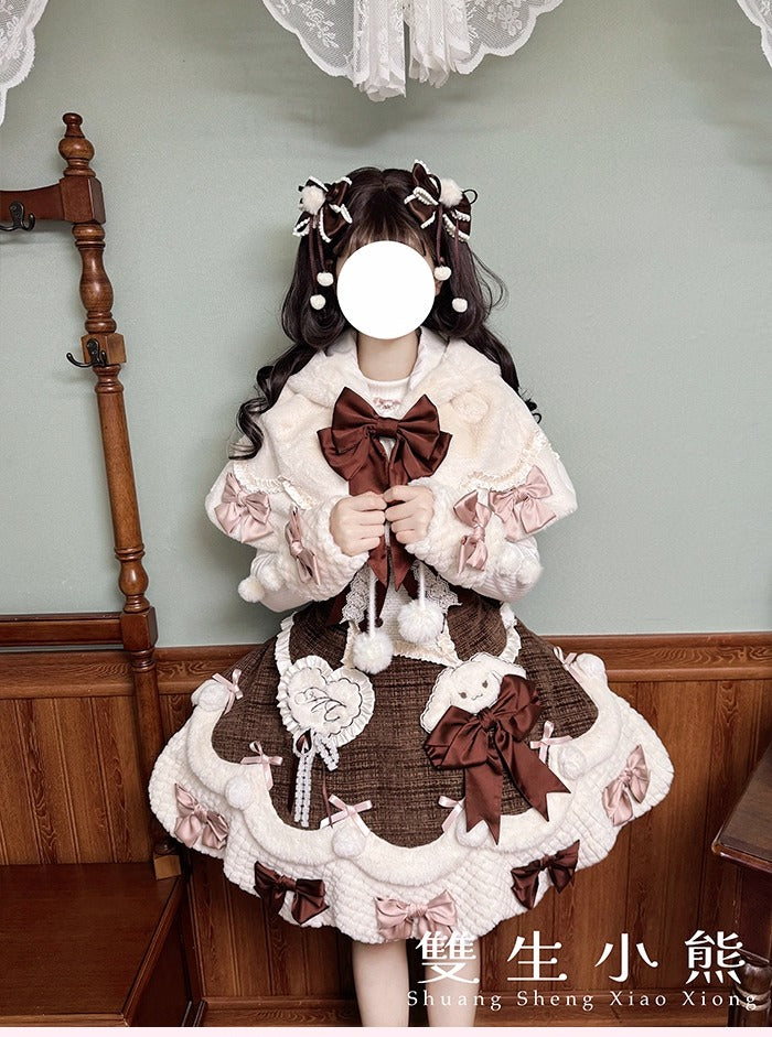 【受注予約~10/23】Frosted Sugar Rabbit ケープ【双生小熊】