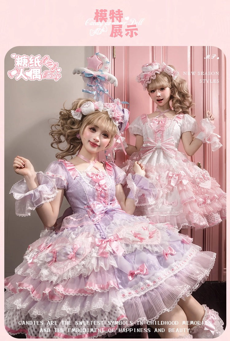 【受注予約~12/8】Candy Wrapper ワンピース【花与珍珠匣】