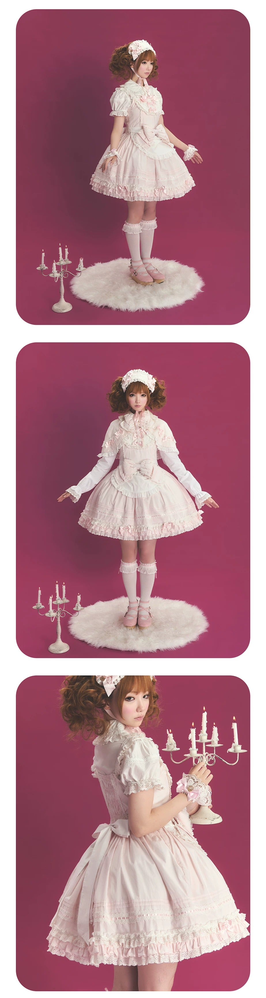 【受注予約~10/13】Pearl Doll ジャンパースカート・ワンピース【Sheep Puff】