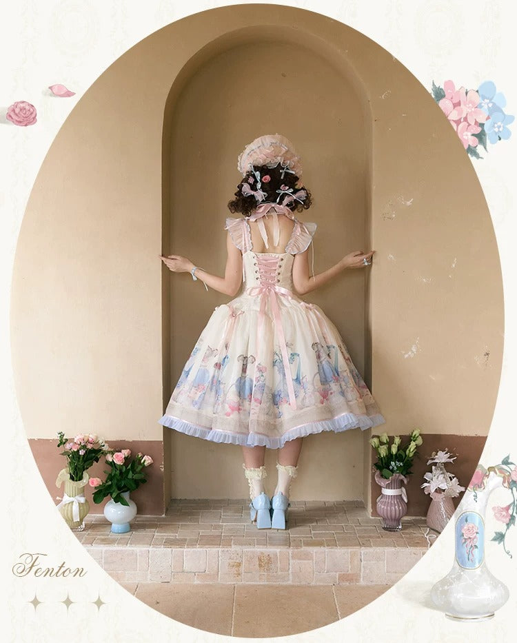 【受注予約~4/29】Fenton Curio Cabinet ワンピース・ジャンパースカート・エプロン【花与珍珠匣】